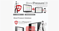 Desktop Screenshot of bloodpressuredb.com