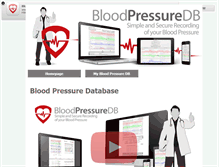 Tablet Screenshot of bloodpressuredb.com